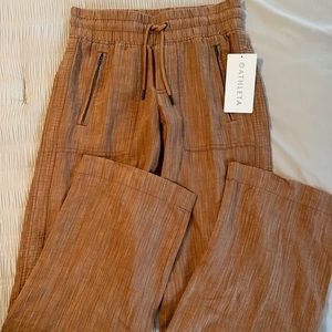 Athleta Cabo linen wide leg pant